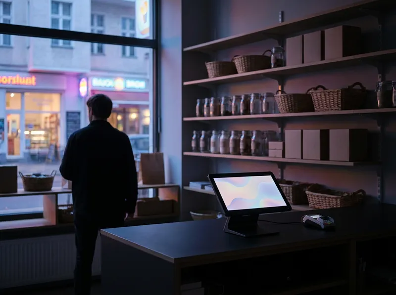 Späti mit Kassenterminal